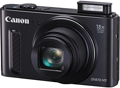 Canon 0111C001 PowerShot SX610 HS: 18x Zoom, Wi-Fi Camera (Black)