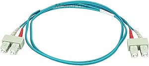 Monoprice 11430 OM3 Fiber Optic Cable SC Connectors — main product image