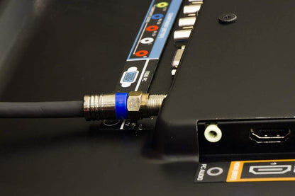 GE 33532 50ft RG6 Coaxial Cable - Quad Shielded, In-Wall Rated