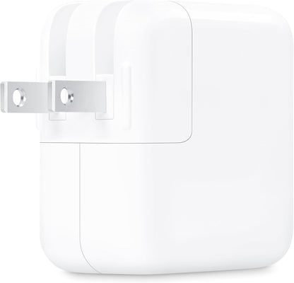 Apple 35W Dual USB-C Power Adapter - Fast Charging for iPhone, iPad