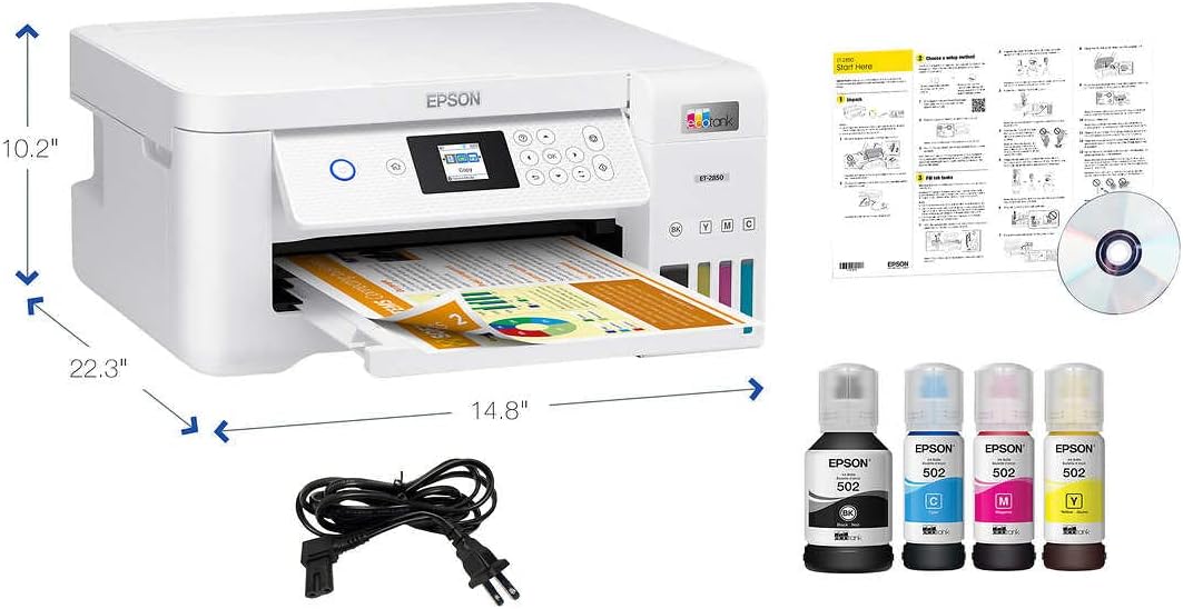 Epson ET-2850 EcoTank Wireless All-in-One Color Printer