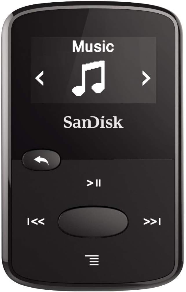 SanDisk SDMX26-008G-G46K 8GB Clip Jam MP3 Player (Black, Renewed)