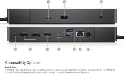 Dell WD19 180W USB-C Docking Station (Renewed)