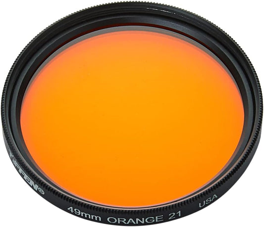 Tiffen 49OR21 49mm #21 Orange Filter B&W