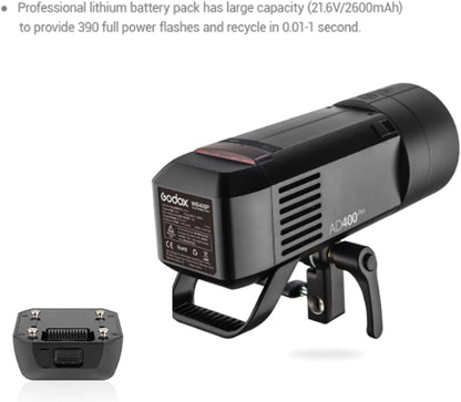 Godox WB400P Battery Replacement for AD400 Pro Flash