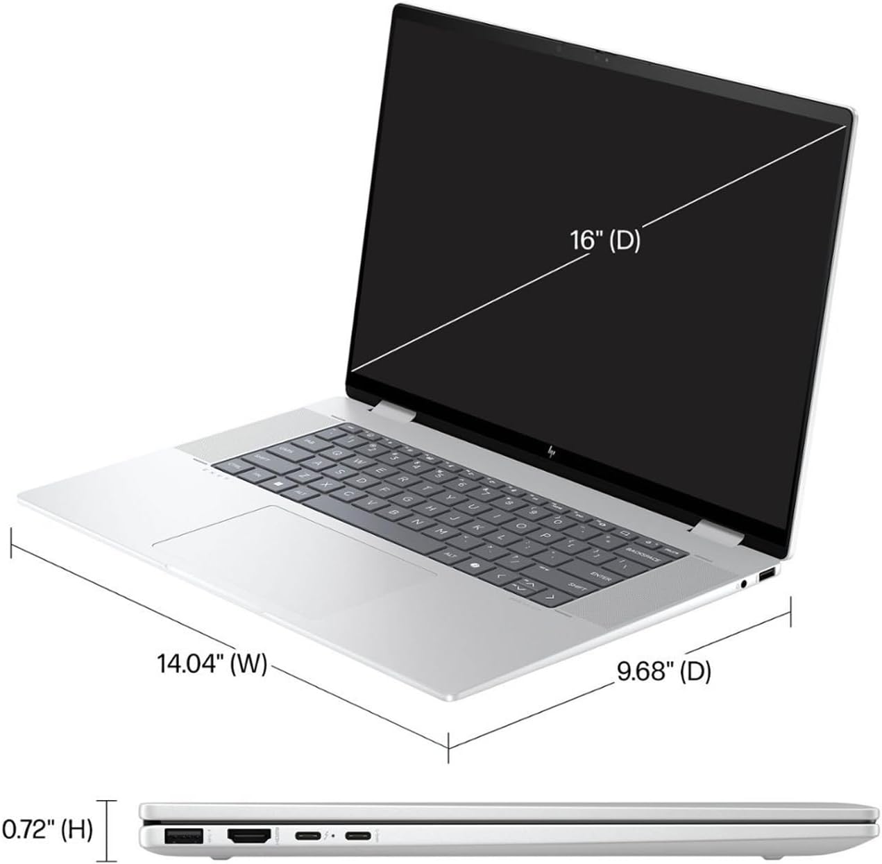 HP 16-ac Envy 2-in-1 Touchscreen Laptop Ultra 5 16GB 512GB SSD