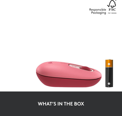Logitech POP Mouse Heartbreaker Rose Wireless Emoji