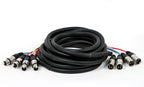 Monoprice 108765 4-Channel XLR Male to Female Snake Cable - 10ft