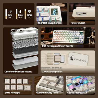 EPOMAKER RT75 Wireless Hot-Swap Mechanical Keyboard