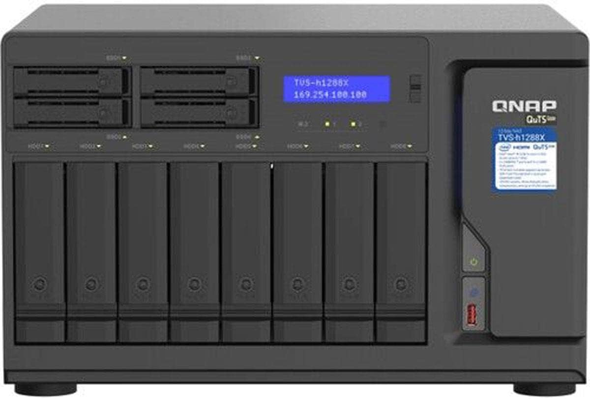 QNAP TVS-h1288X-W1250 Media NAS 10GbE