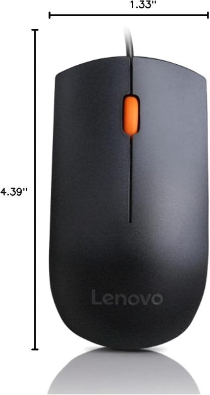 Lenovo GX30M39704 USB Mouse: Wired, Optical, Ambidextrous Design