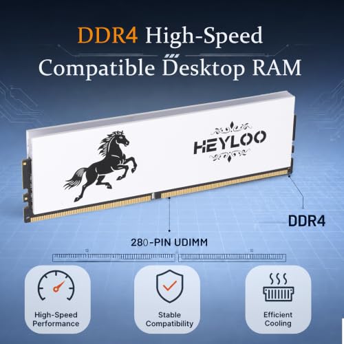 HEYLOO DDR4 RGB Dual-Channel Desktop Memory Kit — main product image