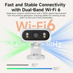 CINMOORE Solar-Powered Wireless Outdoor Security Camera