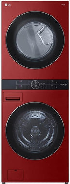LG WKEX200HRA WashTower Washer Dryer TurboWash Red