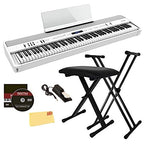 Roland AUS-FP-90X-WH-COMBO-DLX White Digital Piano Deluxe Bundle