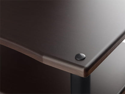 Monoprice 139167 Monolith 4 Tier Audio Stand XL Espresso