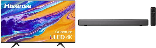 Hisense ULED 4K 55U6G TV & HS214 Sound Bar Bundle - Quantum Dot