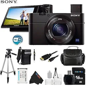 Sony SNRX100MIIIPBK1 Cyber-Shot Digital Camera Bundle