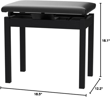 Korg PC-300 BK Adjustable Piano Bench - Black