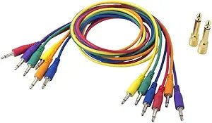 Korg SQ-CABLE-6 - Mini Jack Patch Leads - Assorted Colors — main product image