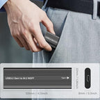 NICEKEY Aluminum M.2 SATA NGFF SSD Enclosure, USB 3.2 Gen 1