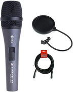 Sennheiser E845S Supercardioid Dynamic Vocal Microphone Bundle