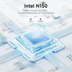 HP 14 Intel N150 Everyday Laptop with Office 365