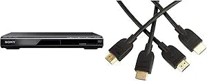 Sony DVPSR510H DVD Player HDMI Upscaling & Cable