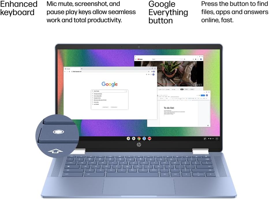 HP HP Chromebook X360 14b 2-in-1 Laptop Bundle