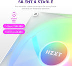 NZXT RF-C12SF-W1 - F120 RGB Core - 120mm White Case Fan
