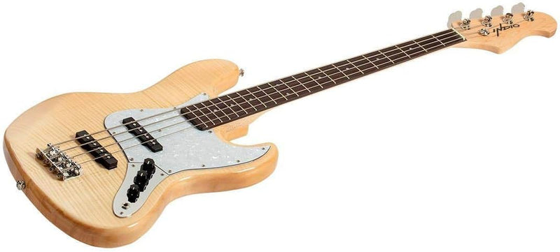 Monoprice Jamm Flamed Maple Electric Bass Guitar — main product image
