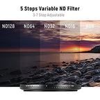 Neewer 10101129 67mm Variable ND8-ND128 Camera Lens Filter (3-7 Stop)