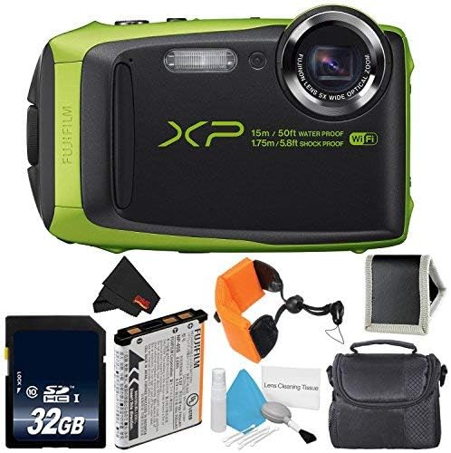 Fujifilm 16500208 FinePix XP90 Waterproof Camera Bundle