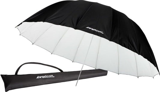 Westcott 4634 7-Feet Parabolic Umbrella White/Black