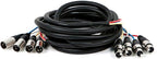 Monoprice 108765 4-Channel XLR Male to Female Snake Cable - 10ft