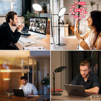 LitONES 7-Inch Edge-Lit Video Conference Desk Light