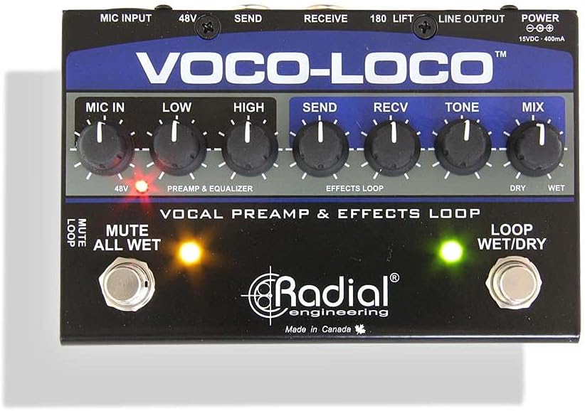 Radial Engineering R800 1425 00 Voco Loco Mic Effects