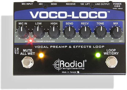 Radial Engineering R800 1425 00 Voco Loco Mic Effects