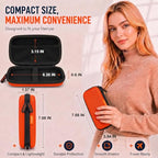 DSDFPFG Hard Shell Zipper Case for Portable Drives and Gadgets