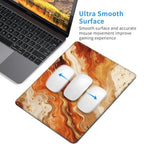 Lyngora Copper Gold Marble Non-Slip Gaming Mouse Pad