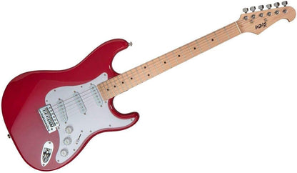 Monoprice 610162 Cali Classic Electric Guitar Wine Red Indio Series