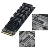 JIAPIKA JMB585 PCIe NVMe to Five-Port SATA 3.0 Adapter Card