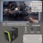 RCA RPJ060-BLACK/GRAPHITE Portable Home Theater Projector