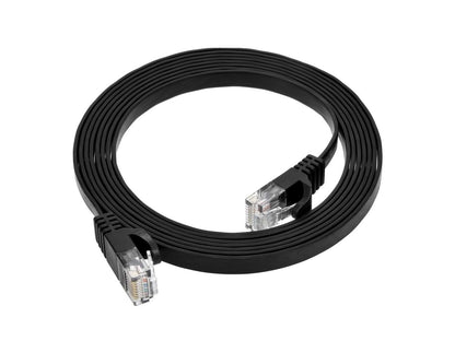Monoprice 109549 Cat5e 7ft Black Flat Ethernet Cable