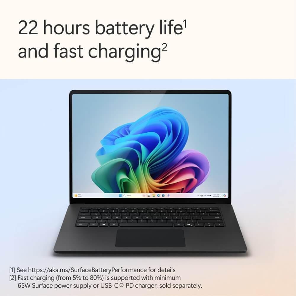 Microsoft ZHI-00001 Surface Laptop 15" Snapdragon X Elite 32GB 1TB SSD