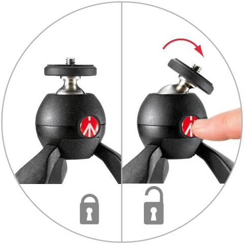 Manfrotto MTPIXIMII-B PIXI Mini Tripod Camera Handgrip