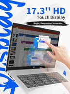 HP 17-inch Touchscreen Laptop with Ryzen 5 6-Core Processor