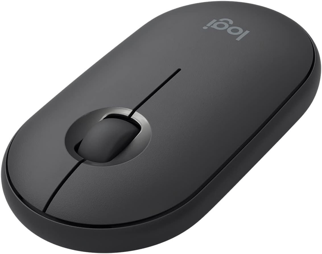 Logitech 910-005743 Pebble Wireless Silent Mouse, Graphite