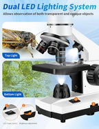 VOBU Compound Trinocular Microscope with Dual LED Illumination