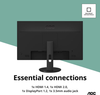 AOC U2790VQ 27" 4K UHD Monitor - Frameless, IPS, 5ms